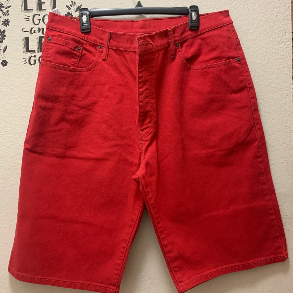 Red Levis Shorts